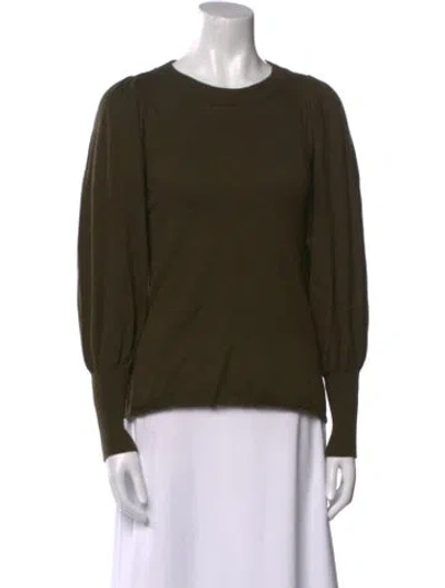Pre-owned Apiece Apart Crew Neck Sweater In Green