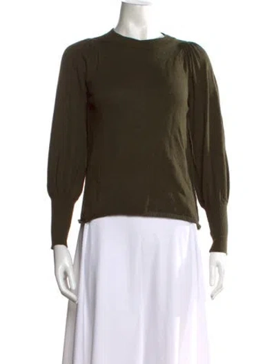 Pre-owned Apiece Apart Crew Neck Sweater In Green
