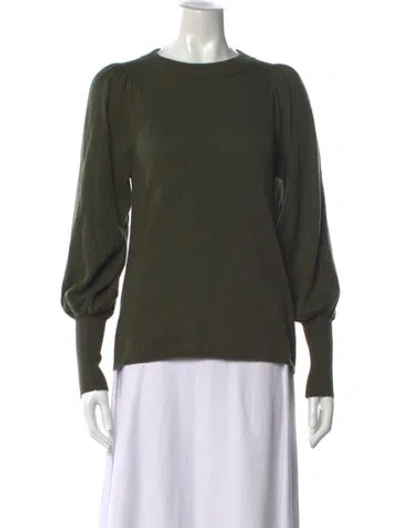Pre-owned Apiece Apart Crew Neck Sweater In Green