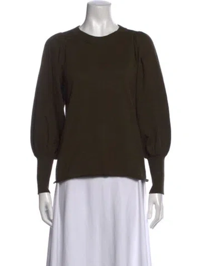 Pre-owned Apiece Apart Crew Neck Sweater In Green