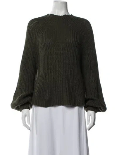 Pre-owned Apiece Apart Crew Neck Sweater In Green