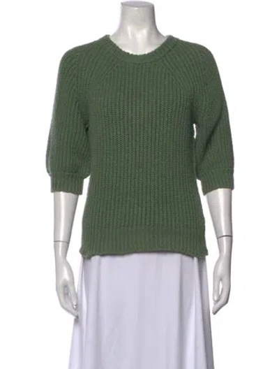Pre-owned Apiece Apart Crew Neck Sweater In Green