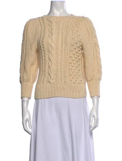 Pre-owned Apiece Apart Crew Neck Sweater In Neutrals