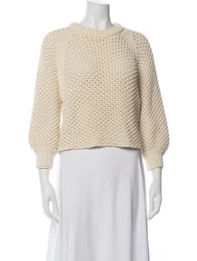 Pre-owned Apiece Apart Crew Neck Sweater In Neutrals