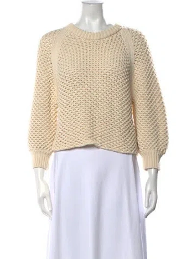 Pre-owned Apiece Apart Crew Neck Sweater In Neutrals