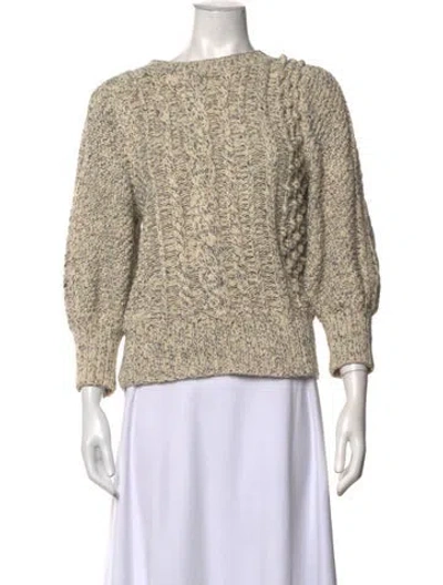 Pre-owned Apiece Apart Crew Neck Sweater In Neutrals