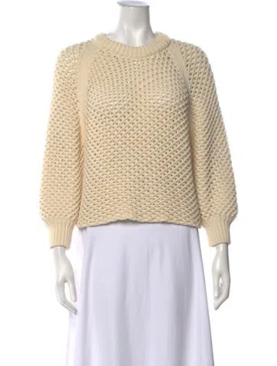 Pre-owned Apiece Apart Crew Neck Sweater In Neutrals