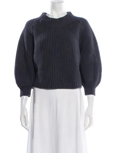 Pre-owned Apiece Apart Crew Neck Sweater In Purple