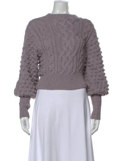 Pre-owned Apiece Apart Crew Neck Sweater In Purple