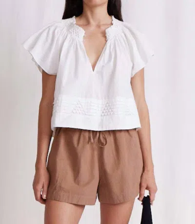 Apiece Apart Deia Top In Cream In Red