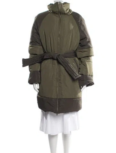 Pre-owned Apiece Apart Down Coat In Green
