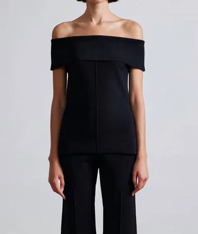 Apiece Apart Elena Strapless Top In Black