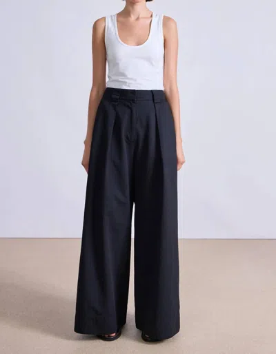 Apiece Apart Eli Wide Leg Pant In Black