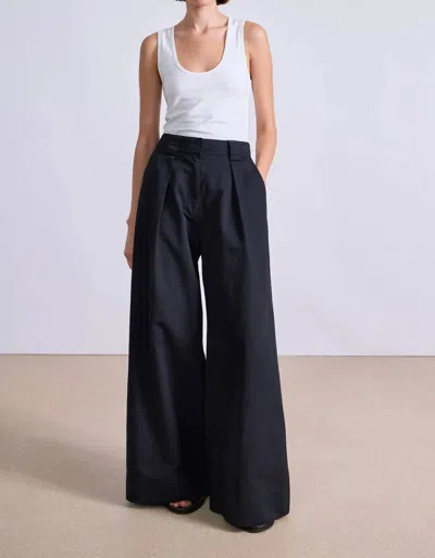 Apiece Apart Eli Wide Leg Pants In Black