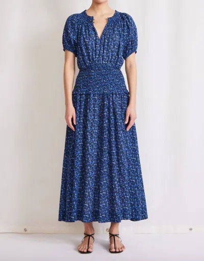 Pre-owned Apiece Apart Esparta Maxi Dress For Women In Spagliato Floral Blue