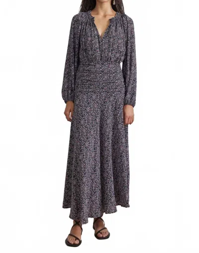 Apiece Apart Esparta Maxi Dress In Night Garden Black In Gray