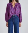 Apiece Apart Esparta Top In Palm Floral Fuchsia