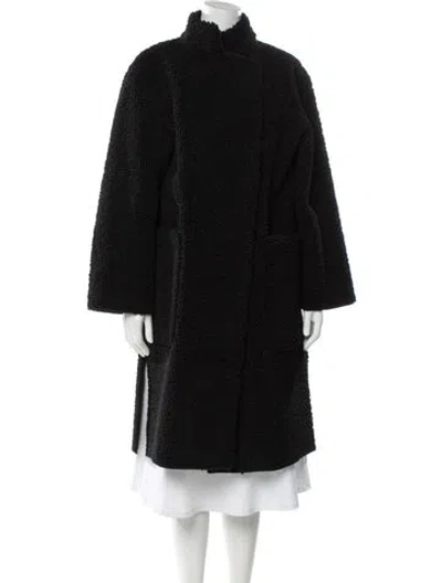 Pre-owned Apiece Apart Faux Fur Coat W/ Tags In Black