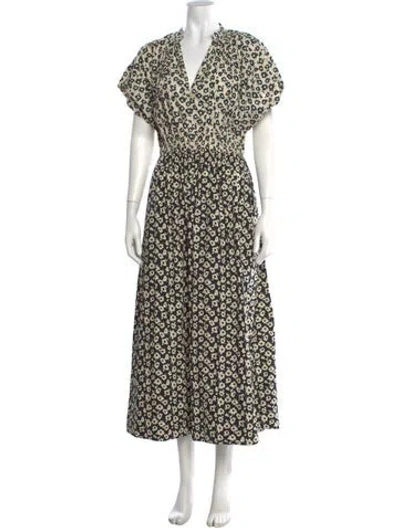 Pre-owned Apiece Apart Floral Print Long Dress