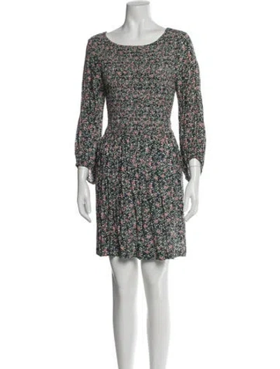 Pre-owned Apiece Apart Floral Print Mini Dress In Multi