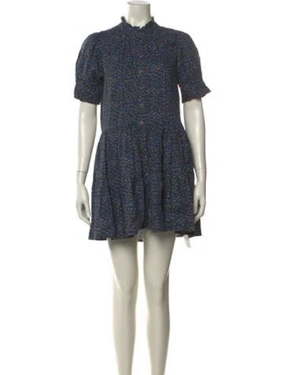 Pre-owned Apiece Apart Floral Print Mini Dress In Multi