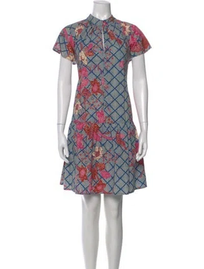 Pre-owned Apiece Apart Floral Print Mini Dress In Multi
