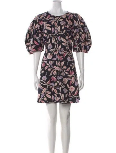 Pre-owned Apiece Apart Floral Print Mini Dress In Multi