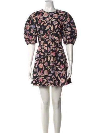 Pre-owned Apiece Apart Floral Print Mini Dress W/ Tags In Multi