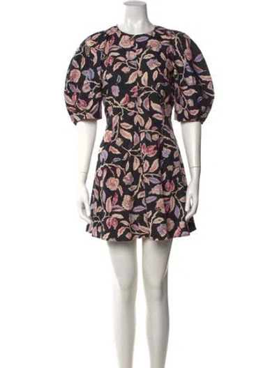 Pre-owned Apiece Apart Floral Print Mini Dress W/ Tags In Multi
