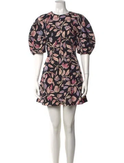 Pre-owned Apiece Apart Floral Print Mini Dress W/ Tags In Multi