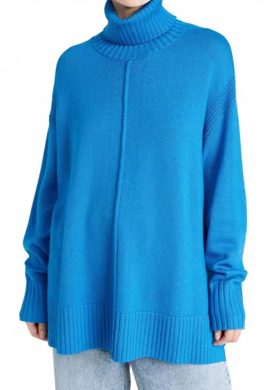 Apiece Apart Forte Turtleneck In Ceru Blue