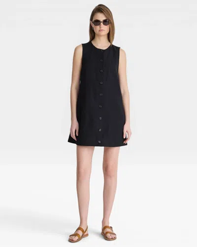 Apiece Apart Godet Mini Dress In Black In Multi