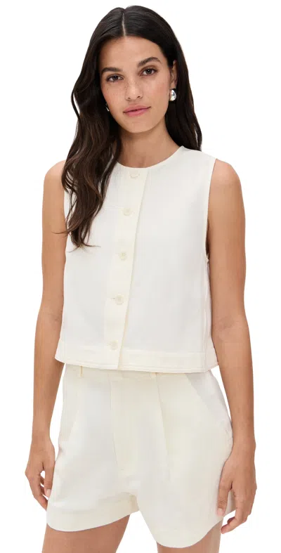 Apiece Apart Godet Tank Cream