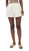 Apiece Apart High Wasited Bari Short In Cream In White