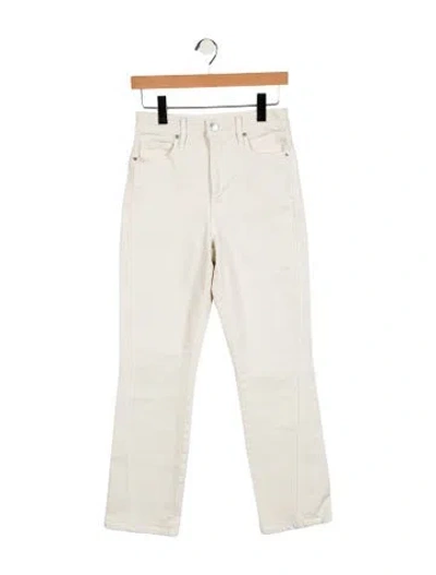 Pre-owned Apiece Apart High-rise Skinny Leg Jeans In White