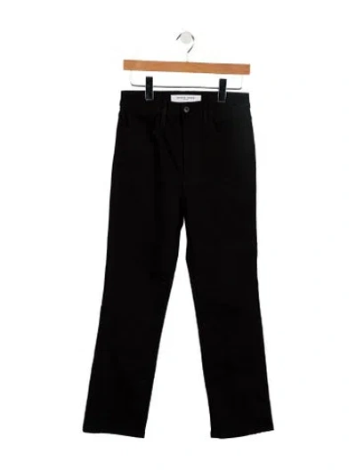 Pre-owned Apiece Apart High-rise Straight Leg Jeans In Black