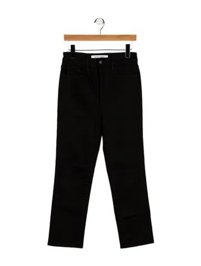 Pre-owned Apiece Apart High-rise Straight Leg Jeans In Black