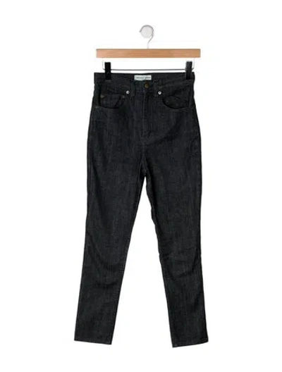 Pre-owned Apiece Apart High-rise Straight Leg Jeans In Blue