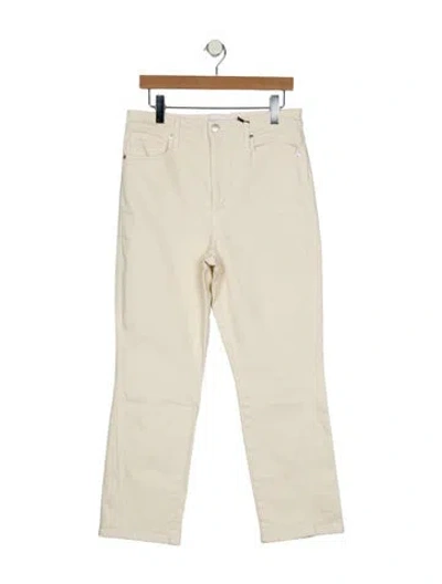Pre-owned Apiece Apart High-rise Straight Leg Jeans In Neutral
