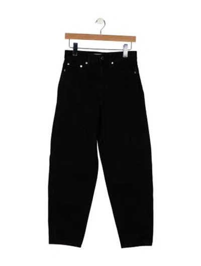 Pre-owned Apiece Apart High-rise Straight Leg Jeans W/ Tags In Black