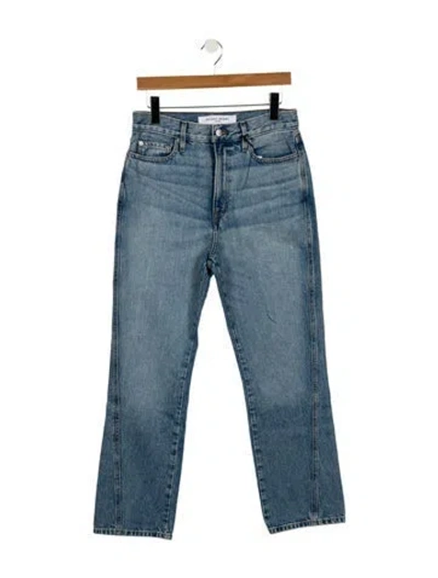 Pre-owned Apiece Apart High-rise Straight Leg Jeans W/ Tags In Blue