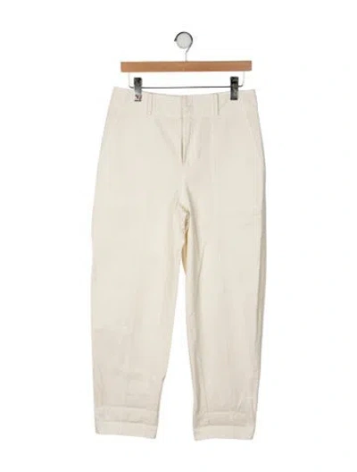 Pre-owned Apiece Apart High-rise Straight Leg Jeans In Yellow