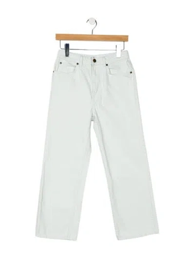 Pre-owned Apiece Apart High-rise Wide Leg Jeans In Blue