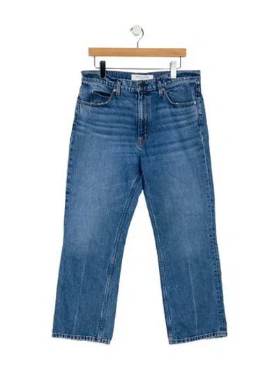 Pre-owned Apiece Apart High-rise Wide Leg Jeans In Blue