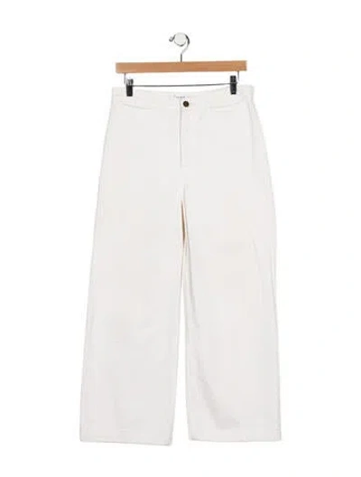 Pre-owned Apiece Apart High-rise Wide Leg Jeans In Blue