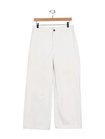 Pre-owned Apiece Apart High-rise Wide Leg Jeans In Blue
