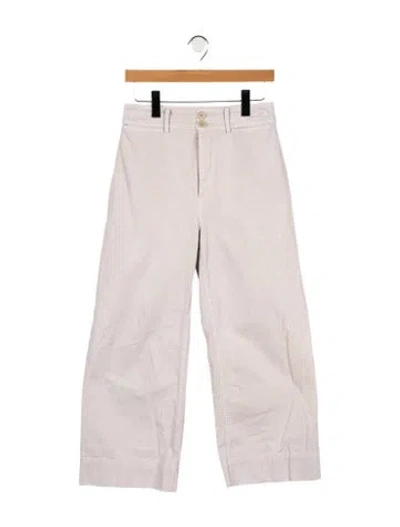 Pre-owned Apiece Apart High-rise Wide Leg Jeans In Neutral