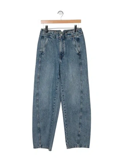 Pre-owned Apiece Apart High-rise Wide Leg Jeans W/ Tags In Blue