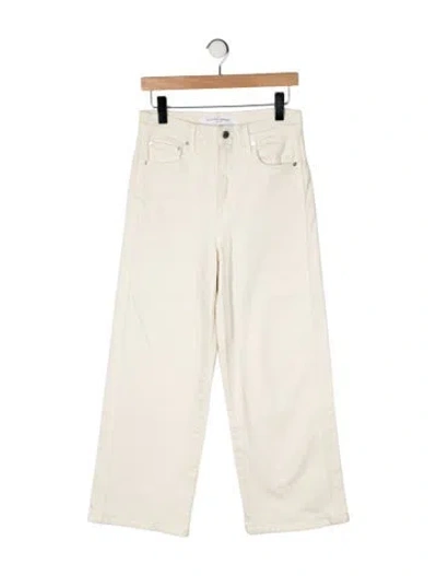 Pre-owned Apiece Apart High-rise Wide Leg Jeans In Yellow