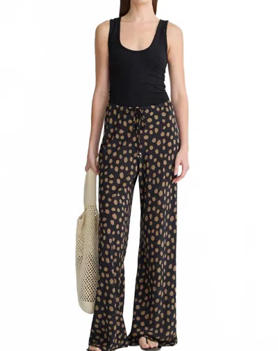 Apiece Apart Inka Bias Pant In Black/camel In Multi